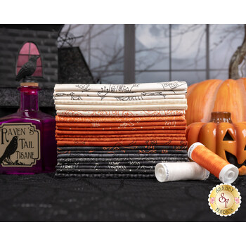Spooky Stitches  21 FQ Set by Robin Kingsley for Maywood Studio, Image