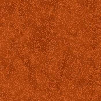 Spooky Stitches MAS10871-O Orange by Robin Kingsley for Maywood Studio, Image