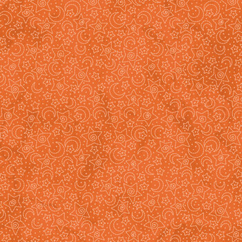 Spooky Stitches MAS10875-O Orange by Robin Kingsley for Maywood Studio, Image