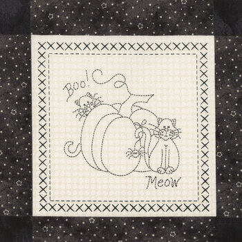 Spooky Stitches MAS10879-J Black by Robin Kingsley for Maywood Studio, Image