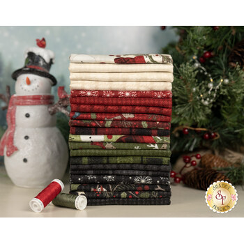 Holly Jolly Flannel  20 FQ Set by Bonnie Sullivan for Maywood Studio, Image