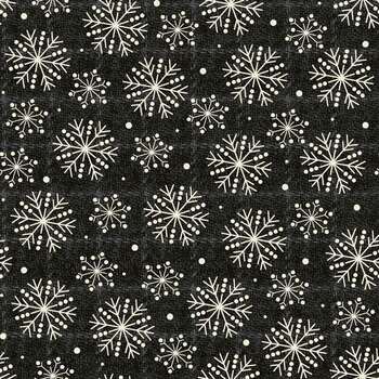 Holly Jolly Flannel MASF10895-J Black by Bonnie Sullivan for Maywood Studio, Image