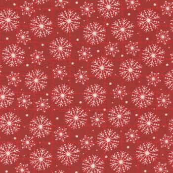 Holly Jolly Flannel MASF10895-R Red by Bonnie Sullivan for Maywood Studio, Image