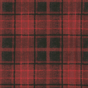 Holly Jolly Flannel MASF10896-R Red by Bonnie Sullivan for Maywood Studio, Image