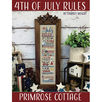 4th of July Rules Cross Stitch Pattern, Image