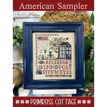 American Sampler Cross Stitch Pattern, Image