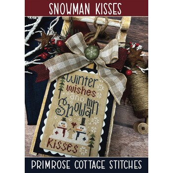 Snowman Kisses Cross Stitch Pattern, Image