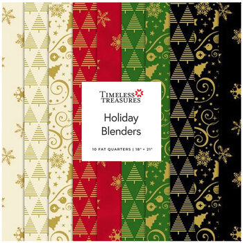 Holiday 10 FQ Set by Timeless Treasures Fabrics, Image