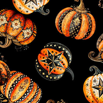 Jeepers Creepers 31010-J Pumpkin Toss by Quilting Treasures Fabrics, Image