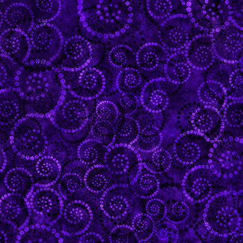 Color Essence Dotted Scroll 31094-VP Dark Iris by Quilting Treasures Fabrics, Image