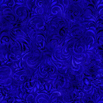 Color Essence Blooming Vine 31095-VY Violet Blue by Quilting Treasures Fabrics, Image