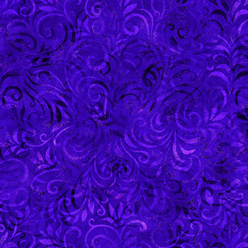 Color Essence Blooming Vine 31095-VP Iris by Quilting Treasures Fabrics, Image