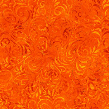 Color Essence Blooming Vine 31095-O Tiger Lily by Quilting Treasures Fabrics, Image