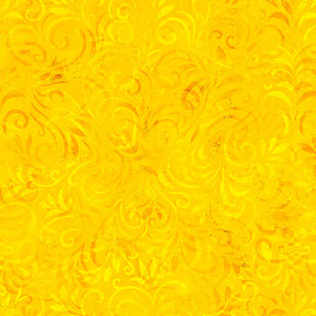 Color Essence Blooming Vine 31095-S Dandelion by Quilting Treasures Fabrics, Image