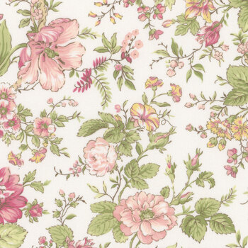 Shades of Romance R021394D-MULTI Romantic Floral by Monika Zhu for Marcus Fabrics, Image