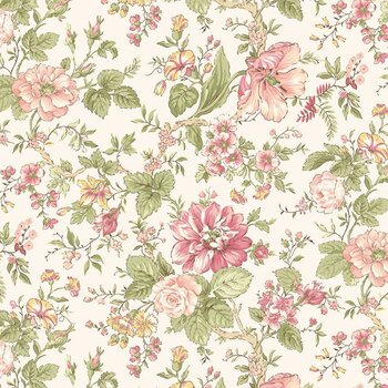 Shades of Romance R021394D-MULTI Romantic Floral by Monika Zhu for Marcus Fabrics, Image