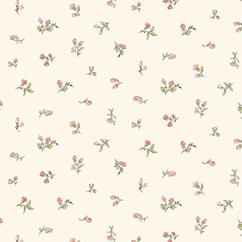 Shades of Romance R021397D-CREAM Buds by Monika Zhu for Marcus Fabrics, Image