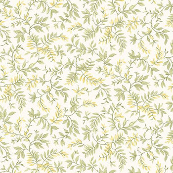 Shades of Romance R021398D-SAGE Leaves by Monika Zhu for Marcus Fabrics, Image