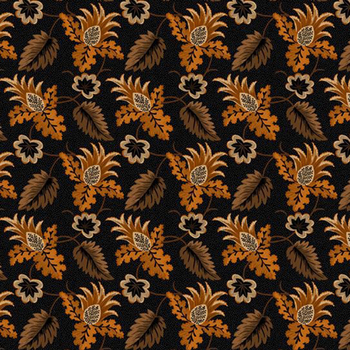 Cheddar & Coal III R171473D-BLACK Jacobean by Pam Buda for Marcus Fabrics, Image