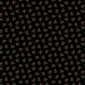 Cheddar & Coal III R171478D-BLACK Berries by Pam Buda for Marcus Fabrics, Image