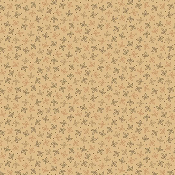 Cheddar & Coal III R171480D-BEIGE Leaves by Pam Buda for Marcus Fabrics, Image