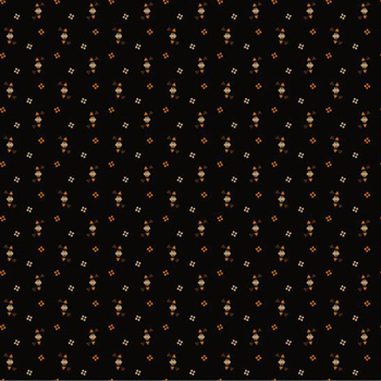 Cheddar & Coal III R171481D-BLACK Triangle Dots by Pam Buda for Marcus Fabrics, Image