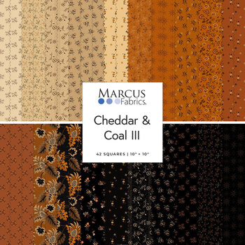 Cheddar & Coal III   - 10” x 10” Squares by Pam Buda for Marcus Fabrics, Image