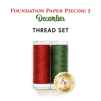  Foundation Paper Piecing Series 2 - December - 2pc Thread Set, Image