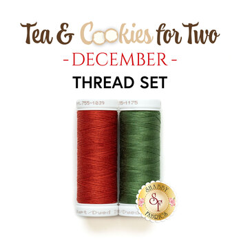 Tea & Cookies for Two - December - 2pc Thread Set, Image