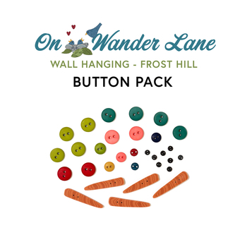 On Wander Lane Wall Hanging - Frost Hill - 31pc Button Pack, Image