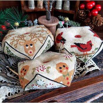 Christmas Biscornu Trio 2024 Cross Stitch Pattern