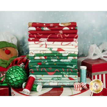 Christmas Flannel  21 FQ Set by Riley Blake Designs, Image