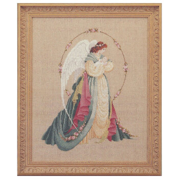 Guardian Angel Cross Stitch Pattern, Image