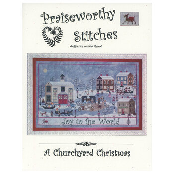 A Churchyard Christmas Cross Stitch Pattern