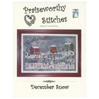 December Snow Cross Stitch Pattern, Image