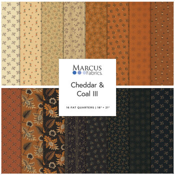 Cheddar & Coal III  Fat Quarter Bundle Pam Buda for Marcus Fabrics