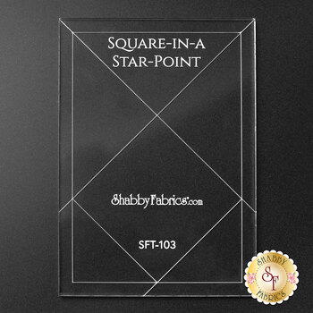 Shabby Fabrics Square-In-A-Star-Point Template - SFT103, Image