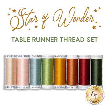  Star of Wonder Table Runner - 8pc Sulky Cotton Thread Set, Image