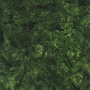 Forest Flora 622405690 Green Grass by Island Batik