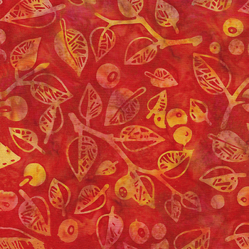 Forest Flora 622406355 Red Candy by Island Batik, Image