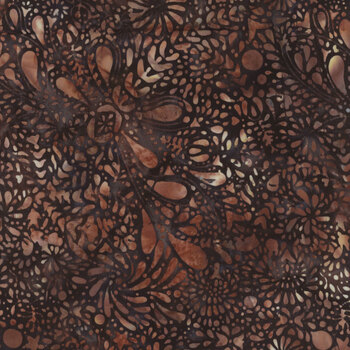 Bali Batiks - On the Range W2609-180 Walnut by Hoffman Fabrics, Image