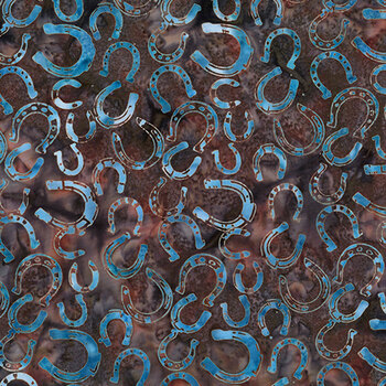 Bali Batiks - On the Range W2598-51 Chestnut by Hoffman Fabrics