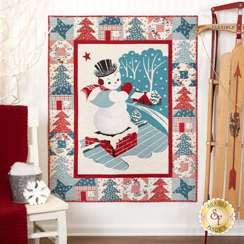  Winter Night in Snowtown Quilt Kit, Image