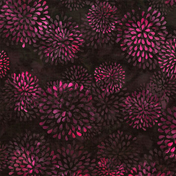 Bali Batiks - Raspberry Swirl W2611-196 Black Cherry by Hoffman Fabrics