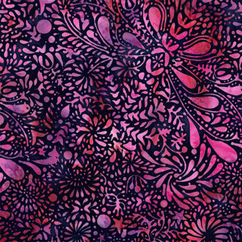 Bali Batiks - Raspberry Swirl W2609-378 Jelly by Hoffman Fabrics