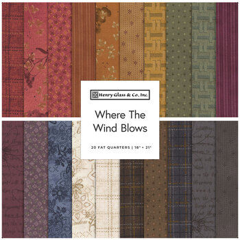 Where The Wind Blows Flannel 20 FQ Set by Janet Rae Nesbitt for Henry Glass Fabrics, Image