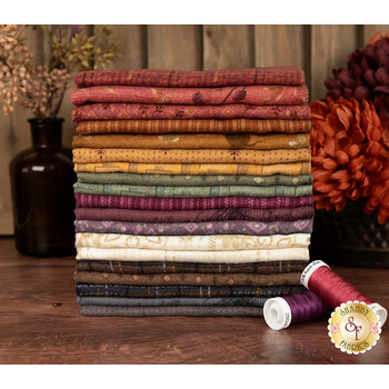 Where The Wind Blows Flannel 19 FQ Set by Janet Rae Nesbitt for Henry Glass Fabrics, Image