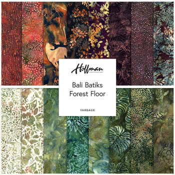 Bali Batiks - Forest Floor  Yardage by Hoffman Fabrics, Image