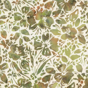 Bali Batiks - Forest Floor W2606-178 Leaf by Hoffman Fabrics, Image