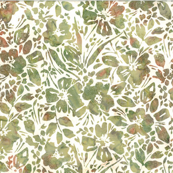 Bali Batiks - Forest Floor W2606-178 Leaf by Hoffman Fabrics, Image